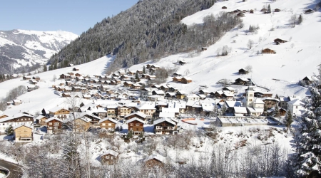 Uitzicht op Arêches-Beaufort